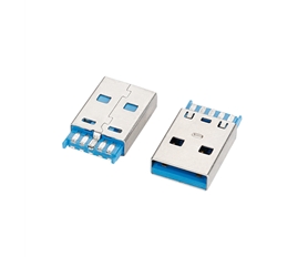 C13023 USB 3.0 AM短體 10P小卡點(diǎn)加錫